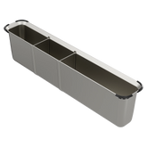 Luxe Chef™ Kitchen Sink Workstation System Stainless Steel Utensil Bin