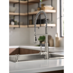 33" x 22" Stainless Steel 18 Gauge Single Bowl Dualmount Sink and Faucet Combination
