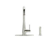 Sleek Chrome One-Handle Kitchen Faucet