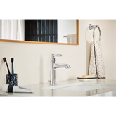 Ember Chrome one-handle low arc bathroom faucet