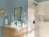 Aluma Matte black one-handle low arc bathroom faucet