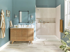 Aluma Chrome one-handle low arc bathroom faucet