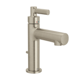 Aluma Brushed nickel one-handle low arc bathroom faucet