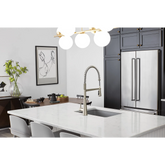Sleek One-Handle Pre-Rinse Spring Pulldown Kitchen Faucet