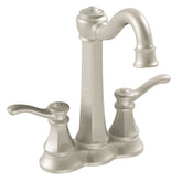 Vestige Stainless two-handle high arc bar faucet