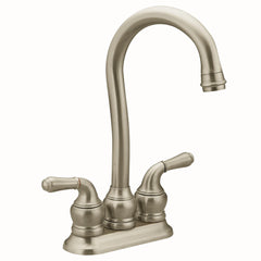 Monticello Chrome two-handle high arc bar faucet