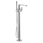 Greenfield Chrome one-handle tub filler includes hand shower