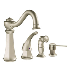 Vestige Chrome one-handle high arc kitchen faucet