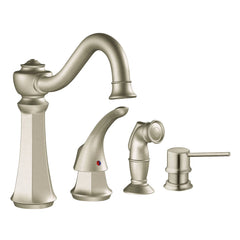 Vestige Chrome one-handle high arc kitchen faucet