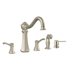 Vestige Chrome two-handle high arc kitchen faucet