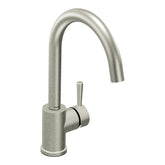Level Classic stainless one-handle high arc kitchen faucet