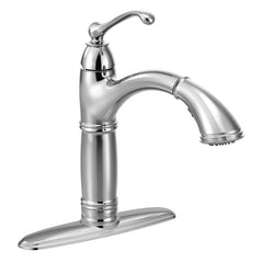 Brantford Chrome One-Handle High Arc Pullout Kitchen Faucet