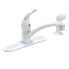 Chateau Chrome one-handle low arc kitchen faucet