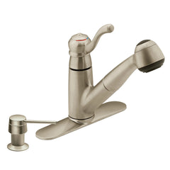 Colonnade Chrome one-handle low arc pullout kitchen faucet