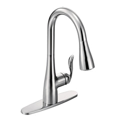 Arbor Chrome one-handle high arc pulldown kitchen faucet