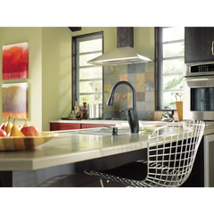 Medora Chrome one-handle high arc pulldown kitchen faucet