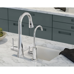 Sleek One-Handle Pulldown Bar Faucet