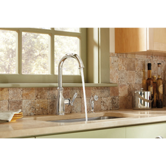Brantford Chrome one-handle high arc kitchen faucet