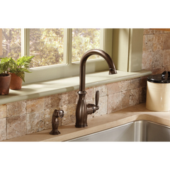 Brantford Chrome one-handle high arc kitchen faucet