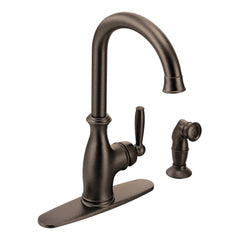 Brantford Chrome one-handle high arc kitchen faucet