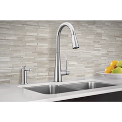 Sleek One-Handle High Arc Pulldown Kitchen Faucet