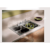 Chateau Chrome two-handle low arc kitchen faucet