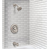 Traditional Chrome Posi-Temp(R) tub/shower