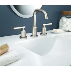Gibson Chrome two-handle high arc bathroom faucet