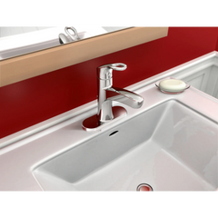 Kleo Chrome One-Handle Low Arc Bathroom Faucet