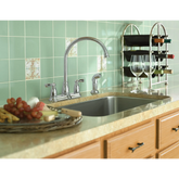 Banbury Chrome Two-Handle High Arc Kitchen Faucet
