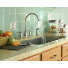 Banbury Chrome two-handle high arc kitchen faucet