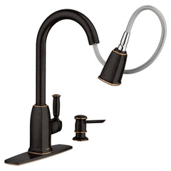 Wellsley One-handle High Arc Pulldown Kitchen Faucet