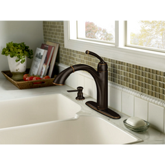 Sullivan Mediterranean Bronze One-Handle Pullout Kitchen Faucet