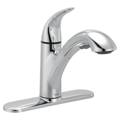 Bokeh Chrome one-handle pullout kitchen faucet
