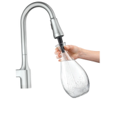 Milton Pulldown Kitchen Faucet with Bottle Cleaning Attachments