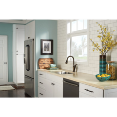 Benton Mediterranean Bronze One-Handle High Arc Pulldown Kitchen Faucet