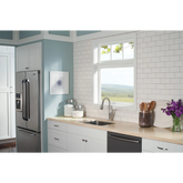 Solidad Matte black one-handle high arc pulldown kitchen faucet