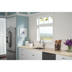 Solidad Matte black one-handle high arc pulldown kitchen faucet
