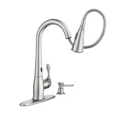 Ridgedale Spot Resist Stainless One-Handle High Arc Pulldown Kitchen Faucet