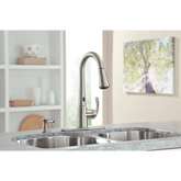 Delaney with MotionSense Spot Resist Stainless One-Handle High Arc Pulldown Kitchen Faucet