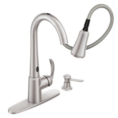 Delaney with MotionSense Spot Resist Stainless One-Handle High Arc Pulldown Kitchen Faucet