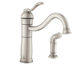Walden Spot Resist Stainless (MB) One-Handle High Arc Kitchen Faucet