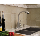 Varese Chrome one-handle high arc pullout kitchen faucet