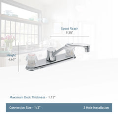 Adler Two-handle Low Arc Kitchen Faucet