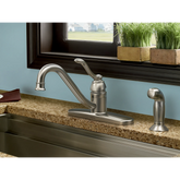 Banbury Spot resist stainless One-Handle Low Arc Kitchen Faucet