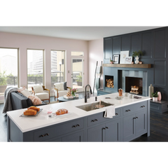 Glenshire Chrome one-handle high arc pulldown kitchen faucet