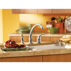 Adeline Chrome one-handle high arc kitchen faucet