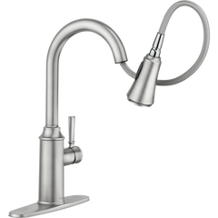 Conneaut Spot Resist Stainless One-Handle High Arc Pulldown Kitchen Faucet