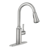 Conneaut Spot Resist Stainless One-Handle High Arc Pulldown Kitchen Faucet