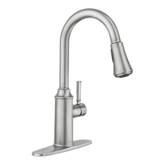 Conneaut Spot Resist Stainless One-Handle High Arc Pulldown Kitchen Faucet